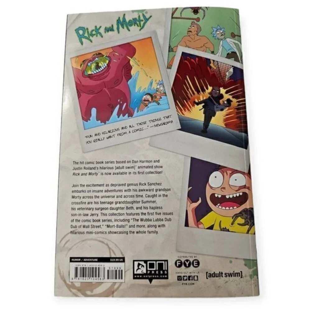 Rick And Morty Volume 1 One FYE Exclusive Trade‎ Paper Back Graphic Novel AS